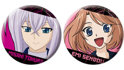 Cardfight!! Vanguard - Misaki & Emi Badge Set :: The Anime Accessories Store