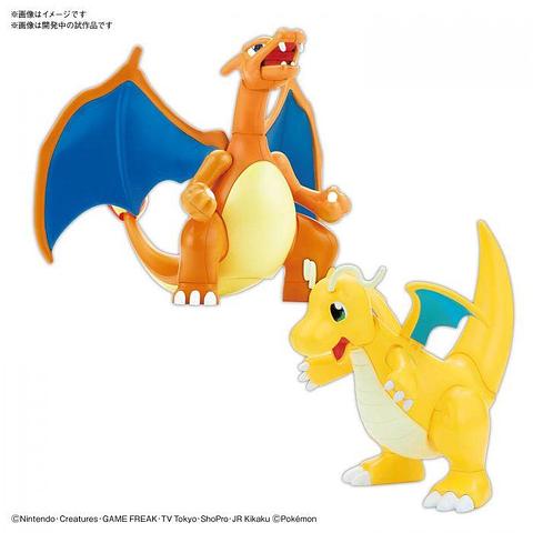 Pokemon - Plamo Collection No.43 Select Series Charizard (Battle Version) & Dragonite VS Set