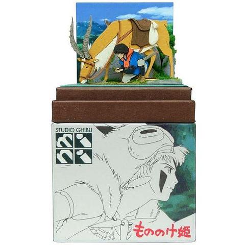 Miniatuart Kit Studio Ghibli mini: Princess Mononoke - Ashitaka and Yakul
